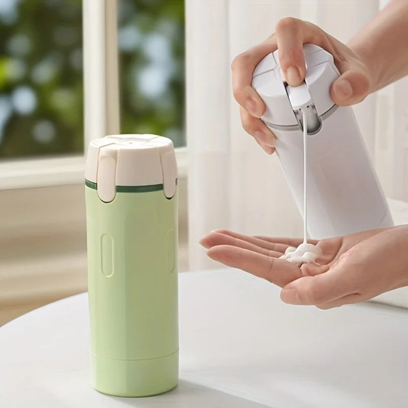 4-in-1 Leak-Proof Travel Dispenser Bottle | TSA Approved Toiletry Container Set with Labels