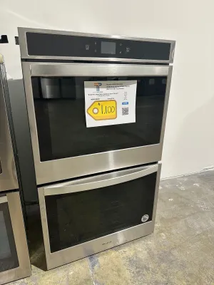 10 CU FT WHIRLPOOL SMART DOUBLE WALL OVEN - MODEL: WOD51ECOHS02  WOV11173S