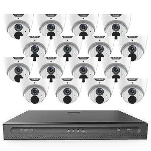 Turing Video TE-MRP164TBK 17-Piece Virtual Kit, (16)TE-MED4M28 Camera, (1)TE-MRP164TB NVR